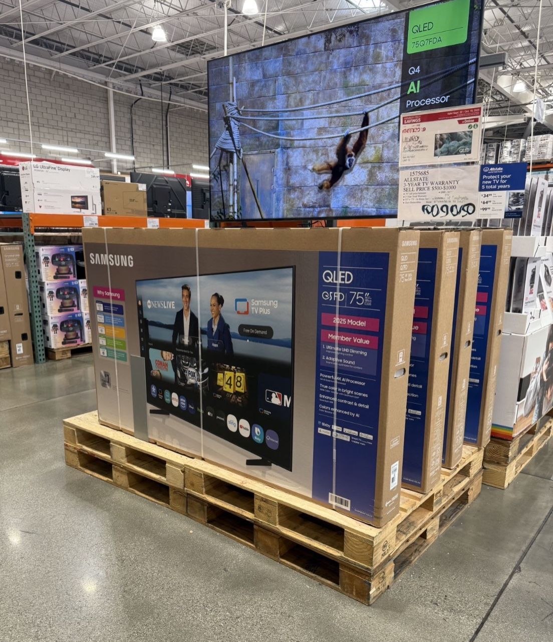 75” SAMSUNG QLED Q8F 4K HDR SMART TV