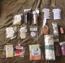 Craft ribbon, yarn rope and other stuff all new 