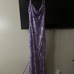 Purple prom dress