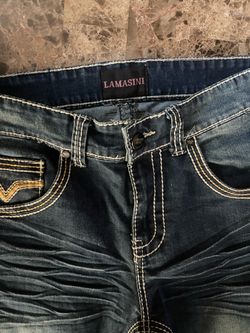Lamasini Jeans Dark Wash Denim