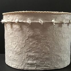 Oval Wedding Fabric Covered Cards & Gift Box