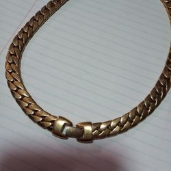 Napier Gold Cubin Link Chain