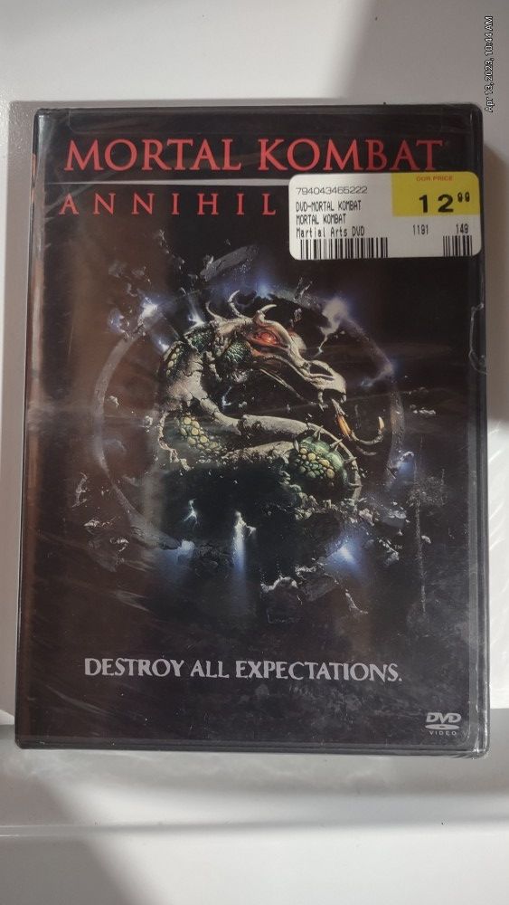 BRAND NEW MORTAL KOMBAT DVD