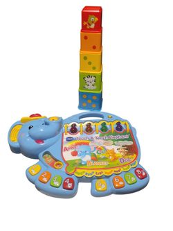 VTech Touch & Teach Elephant along with Fischer-Price Stack & Explore Blocks