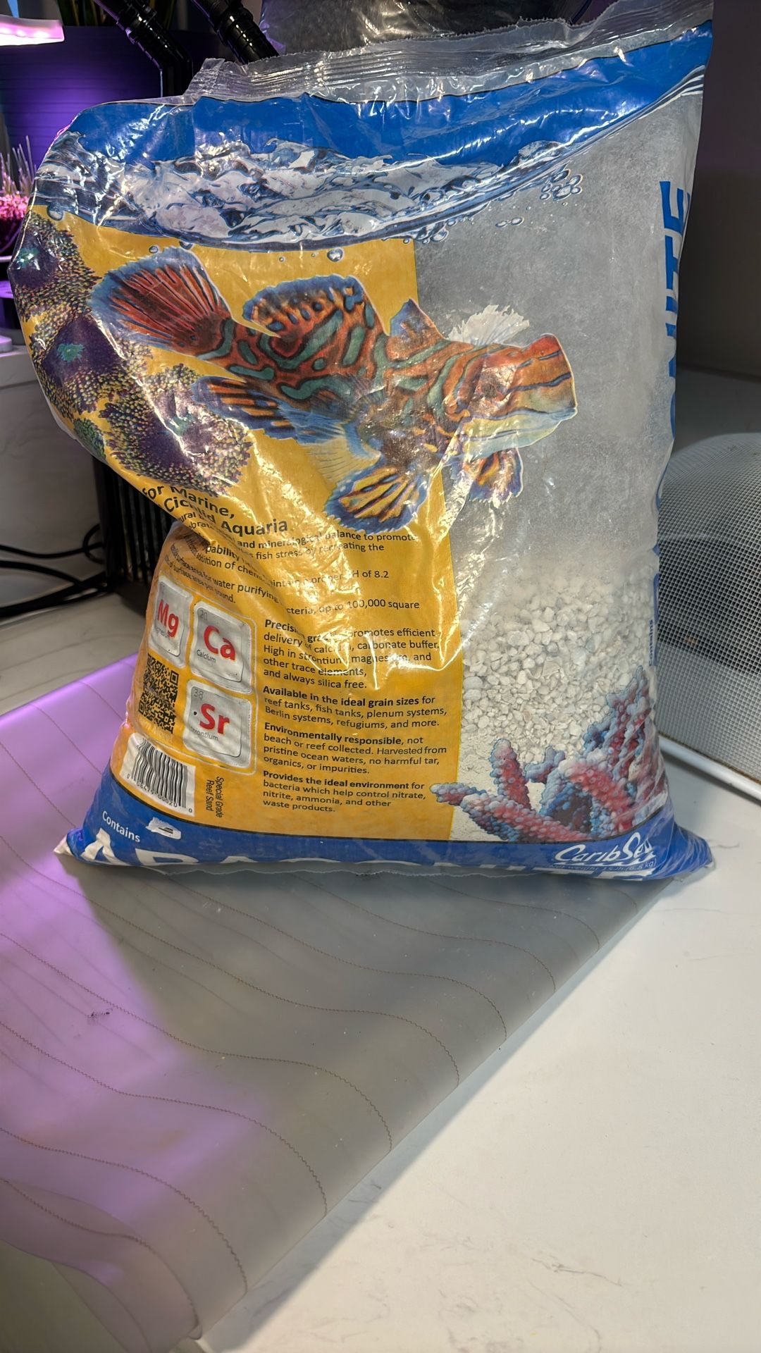 FREE Half A Bag Of Aragonite Aquarium Substrate