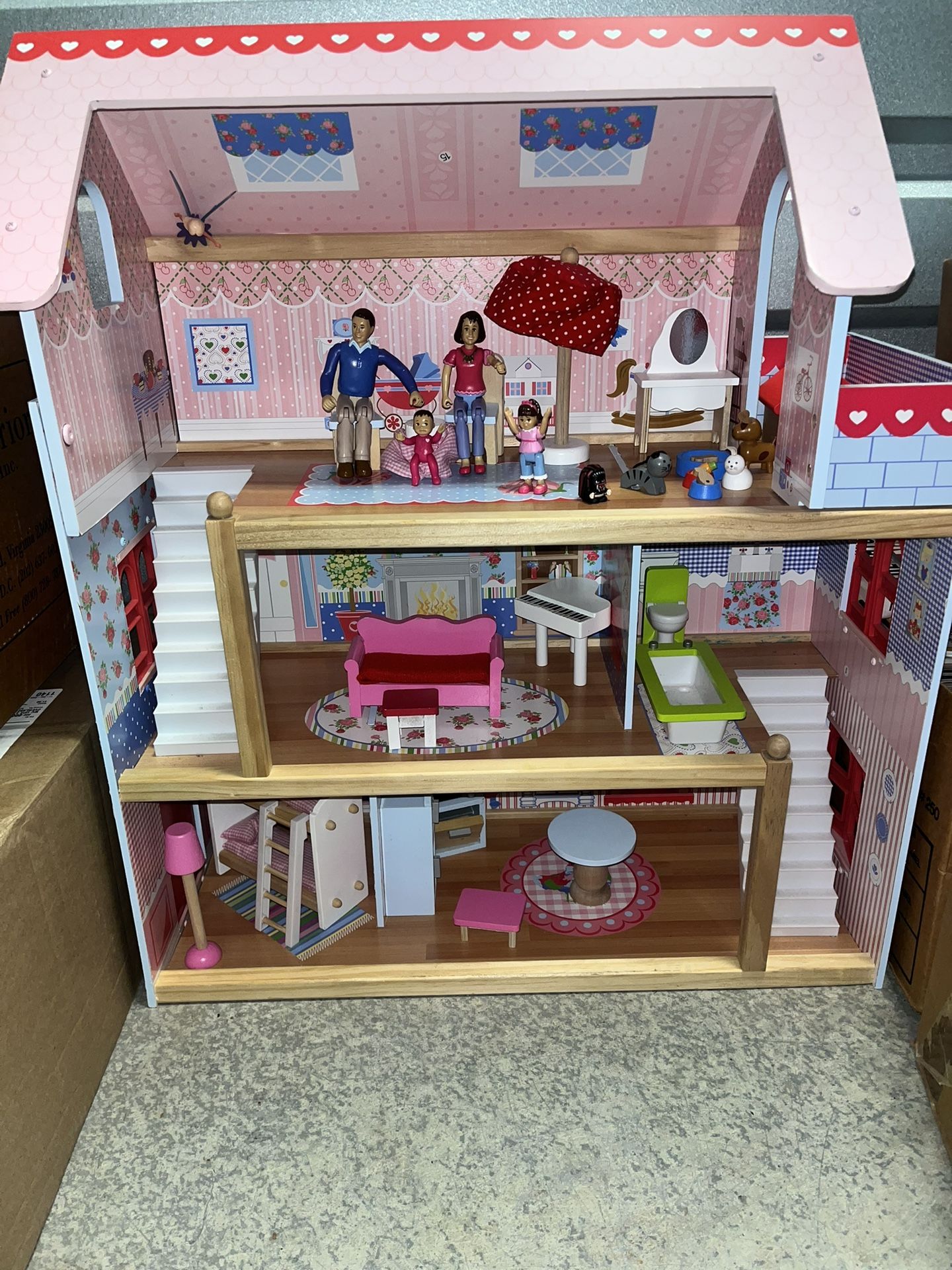 Girls Wooden Doll House