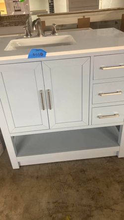36in Bathroom Vanity with Top and Faucet