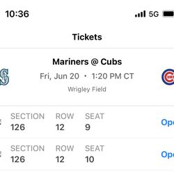 Chicago Cubs tickets face value $140 per ticket selling for $80 per ticket June 20 1:20 PM game