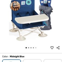 Hiccapop Omni Boost Travel Booster Seat With Tray/Portable High Chair