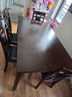 Table Set With Chairs