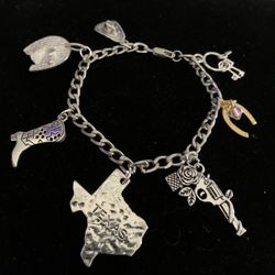 Texas Pride Charm Bracelet