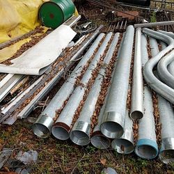 (8) 6" x 10' long heavy duty galvanized steel pipe $100 each or $750  for all