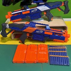 Nerf RapidStrike CS-18 Blaster Bundle – Double Blasters with Magazines and Darts!