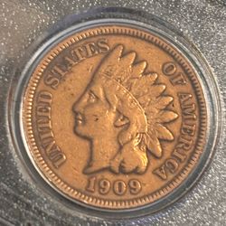 Mint Unc 1909 Indian Head Penny