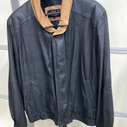 Remy Leather Coat Size 42 Black