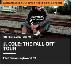 J.Cole: The Fall-Off TOUR
