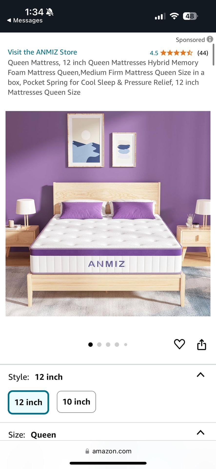 12 Inch Queen Size Mattress In A Box! for Sale in Kansas City, MO OfferUp