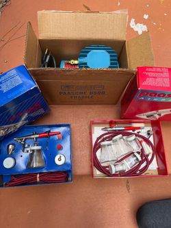 Paasche Airbrush Compressor & 2 Sets