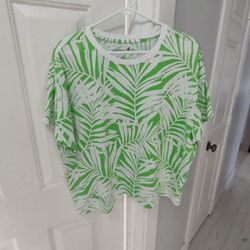 Women's top Caribbean Joe Green Palms (L)