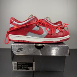 Super clean Off-White University Red Dunk size 10.5m OG all!