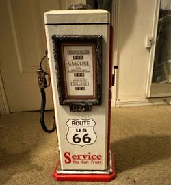 Route 66 Gas & Oil Advertising Sign "Service You Can Trust" White/Red/Black
