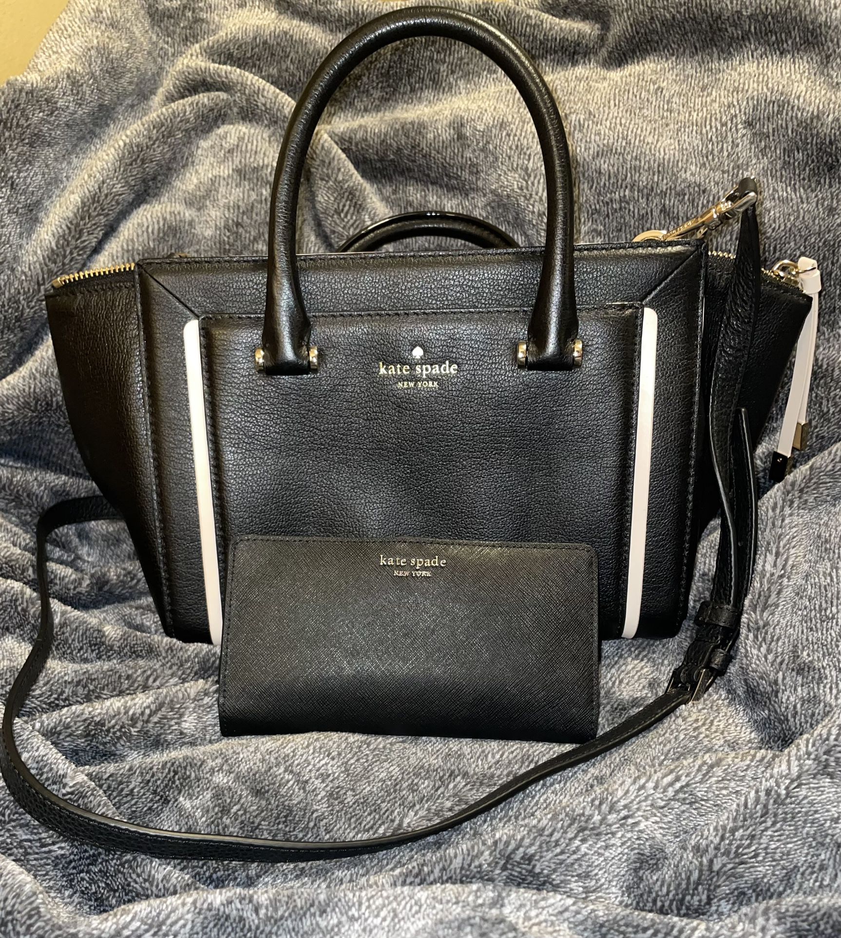 $75 Firm For Both Like New Condition Kate Spade Bag & Good Condition Wallet 
