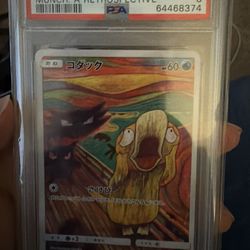 Munch Psyduck Pokemon Card Psa 8