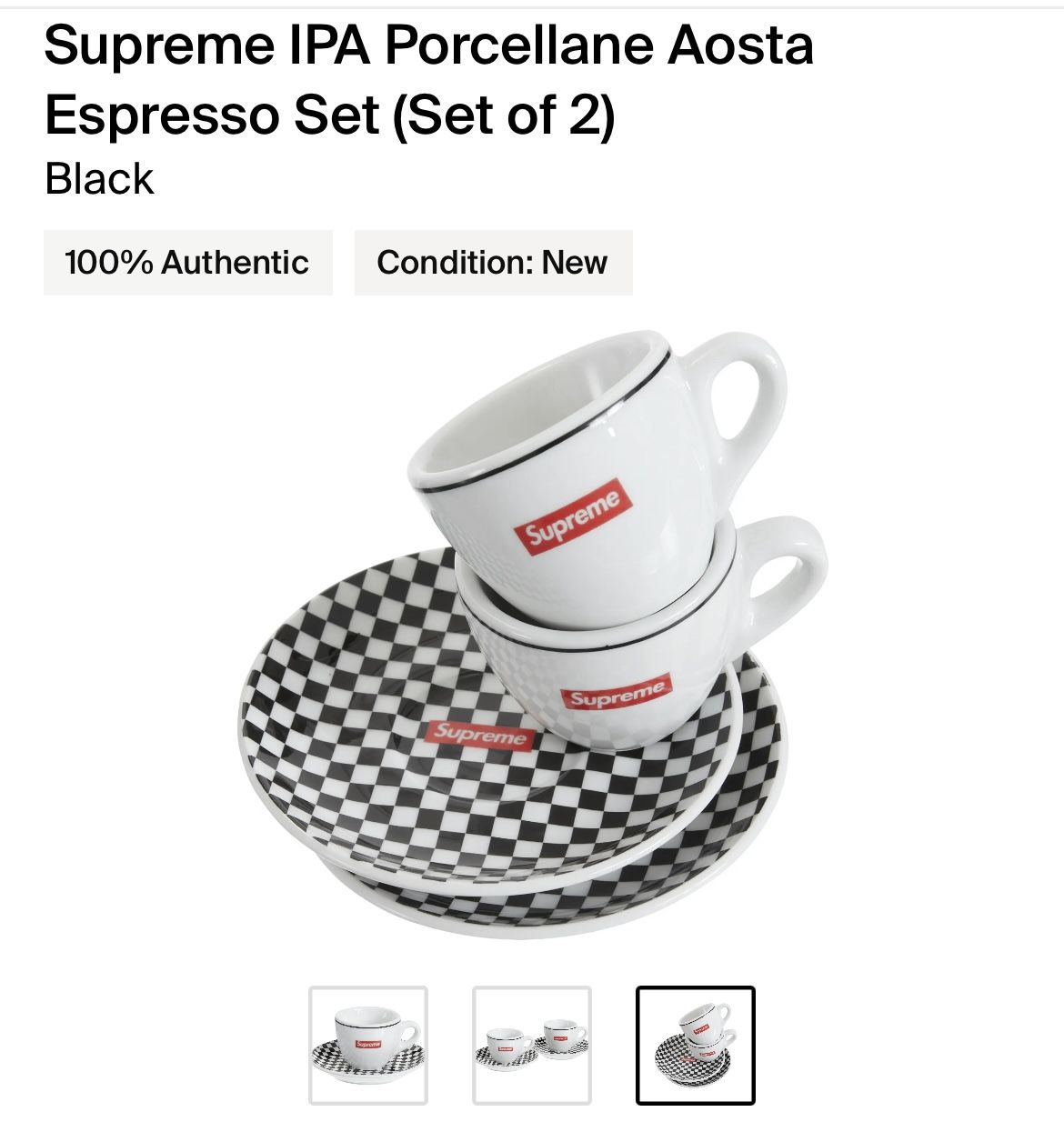 Supreme IPA Porcellane AostaEspresso Set SUPREME IPA PORCELLANE