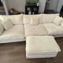 Beige Cloud Couch 