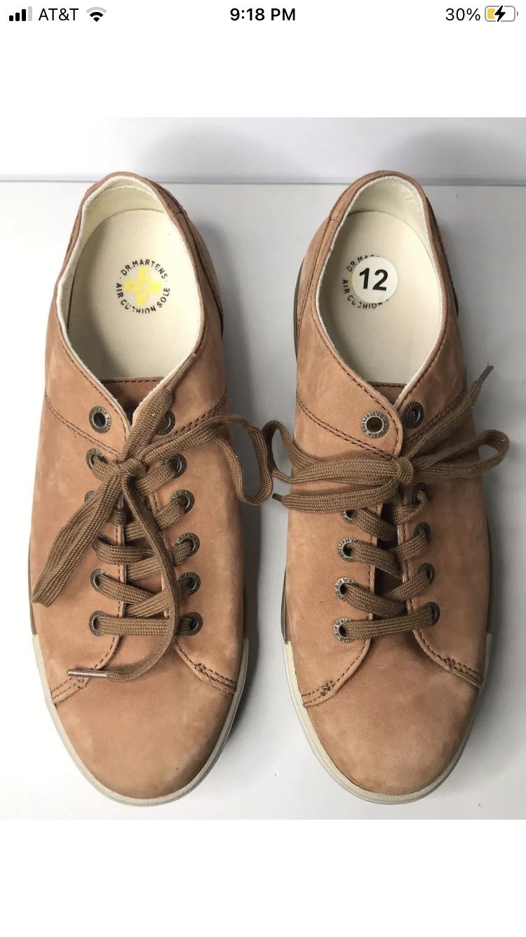Martens Air Cushion Brown Leather LaceUp Shoes Men's Sz 12US