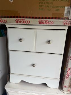 White nightstand