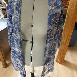 Blue Lace Cardigan 