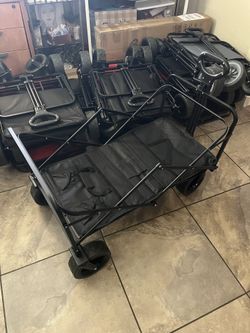 🛒 Brand New XL Folding Wagon – Heavy Duty with Big Wheels! 📍 Pickup: s. Durango & 215 near IKEA 💲 $45 – Firm  Perfect for swap meets, Costco trips,