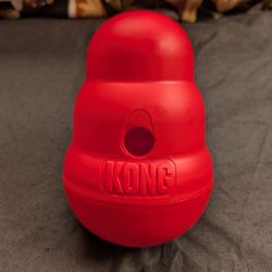 KONG Wobbler Food Dispensing Dog Toy 