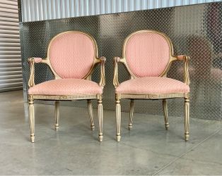 Stunning pair of French style Library chairs