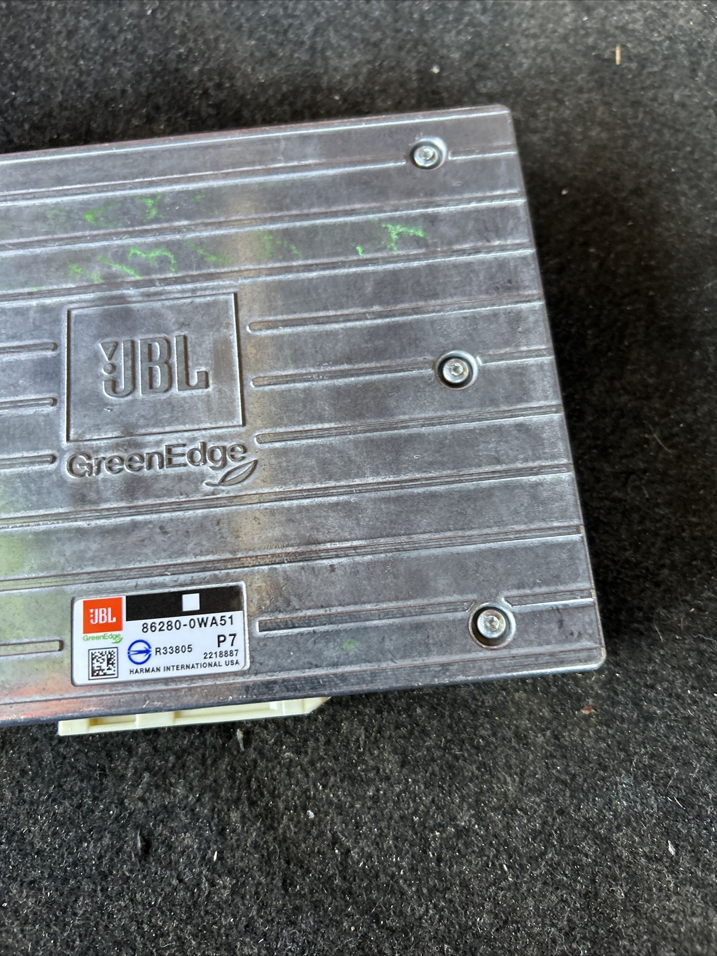 12-15 Prius Jbl Green Edge Amplifier