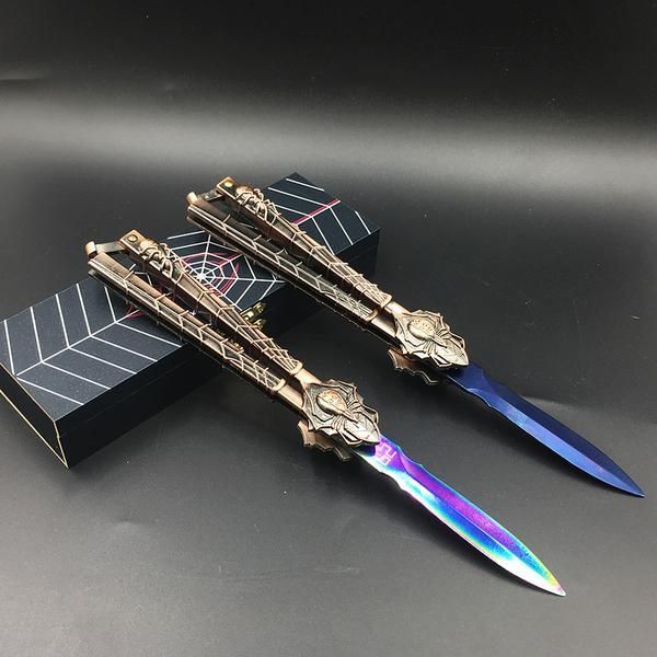 Butterfly Knife Spider Design