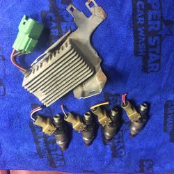 OEM Acura Obd0 Injectors & Resistor Box 