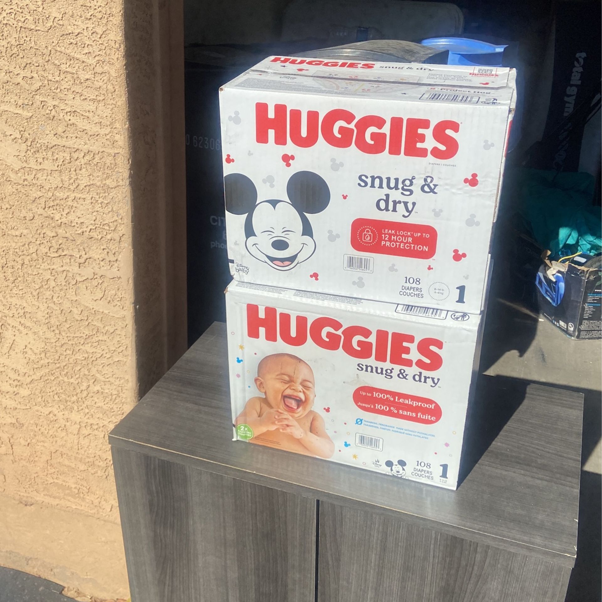Huggies diapers 108 Count Size One 20 Dollars I have Just One Girl Pack Left Of Minnie Mouse