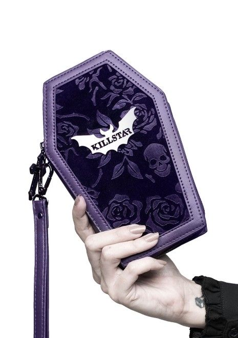 Killstar Vampires Kiss Wristlet In Plum