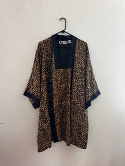 Cheetah Silk Robe