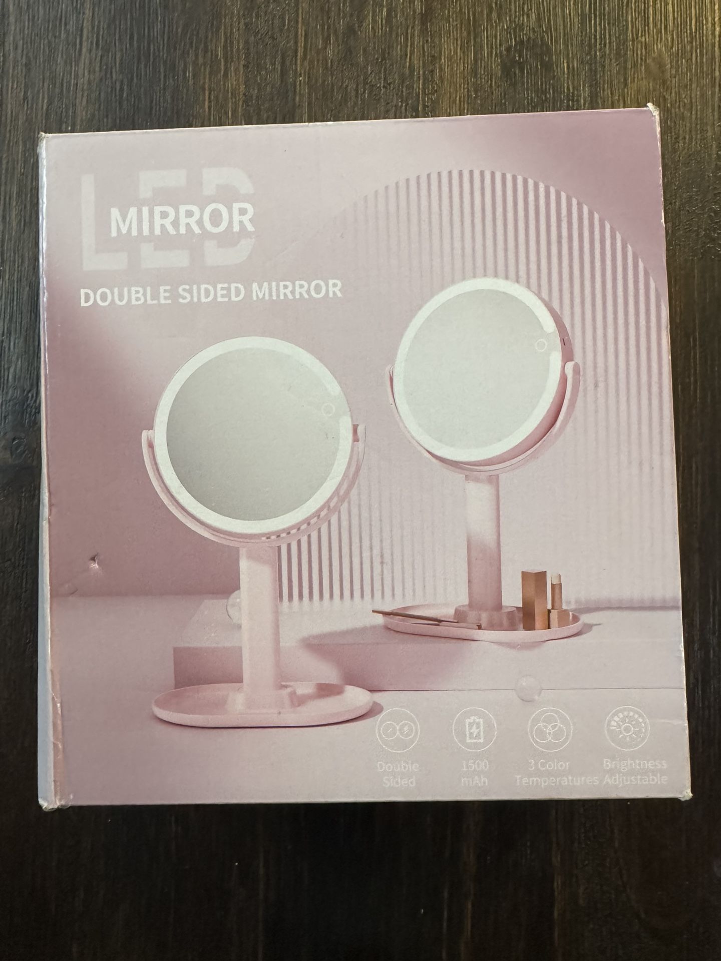 Pink Make Up Mirror Double Sided