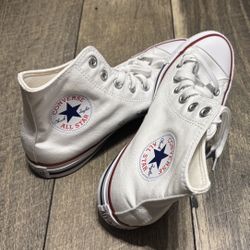 Classic White Converse Chuck Taylor All Star High Top Unisex (Size 6M/8W)