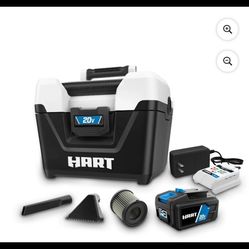 HART20-VoltCordless2-GallonWet/DryVacuumKit (1) 20-Volt 4.0AhLithium-Ion Battery