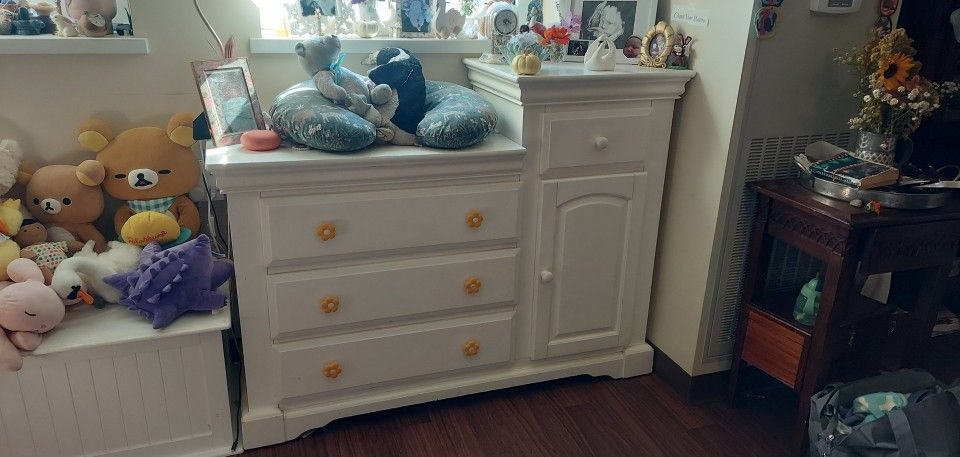 White Baby Dresser 