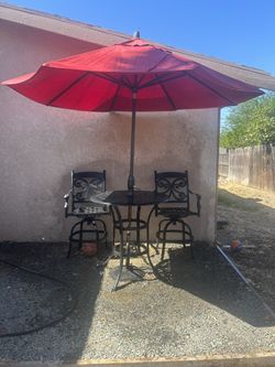 High Table With 2 Chairs