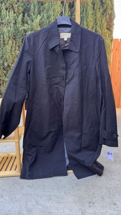 Michael Kors Men’s Black Trench Coat Jacket 40R MMK95195 NWT $350 Retail