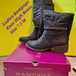 Ladies Rampage knee High Boots Size 7.5 M-$50.00