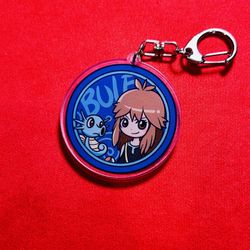 ✨ Misty & Horsea Acrylic Keychain – Classic Trainer Duo – Double-Sided Anime