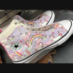 Unicorn converse, all-star and vans karate kid shoes
